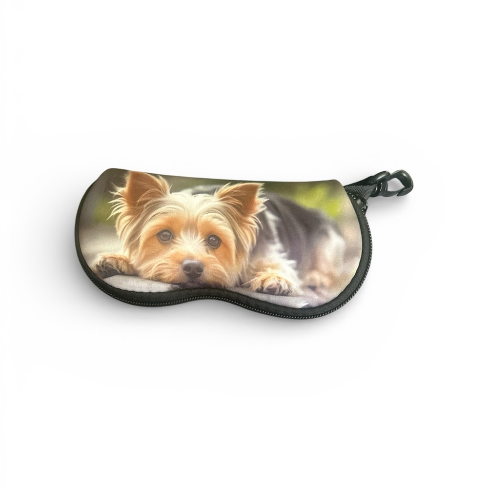 Soft Glasses Case with Yorkshire Terrier